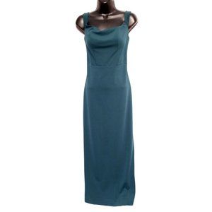 Stylestalker Womens Teal SS8185004 Sleeveless Side Slit Maxi Dress